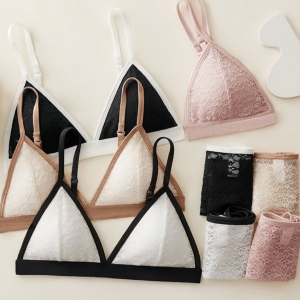 (Pack of 6) Women's  Bra Panty Lingerie Set for Girl's Combo | L-92