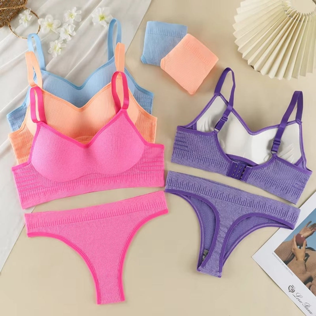 (Pack of 6) Women's  Bra Panty Lingerie Set for Girl's | L-152