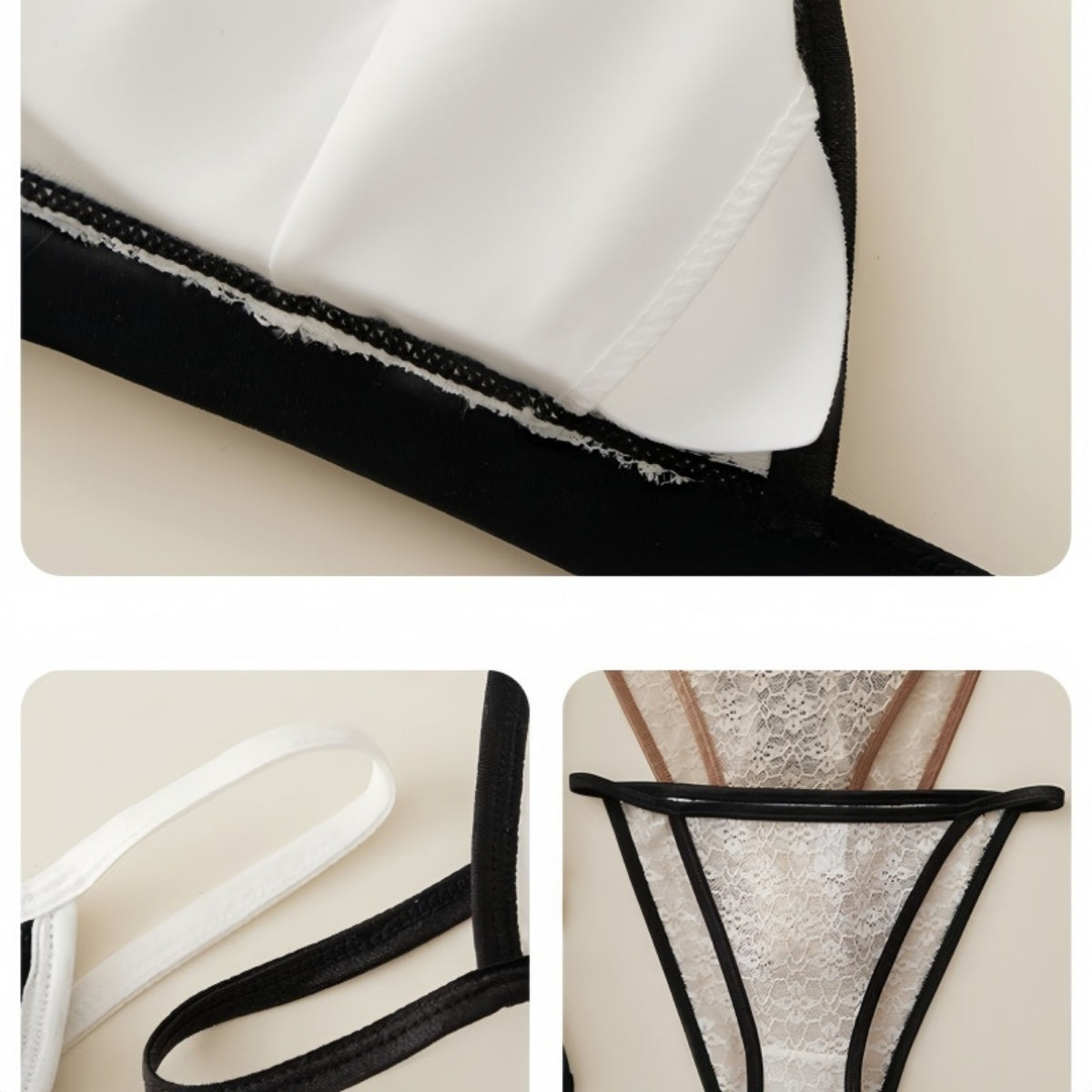 (Pack of 6) Women's  Bra Panty Lingerie Set for Girl's Combo | L-92