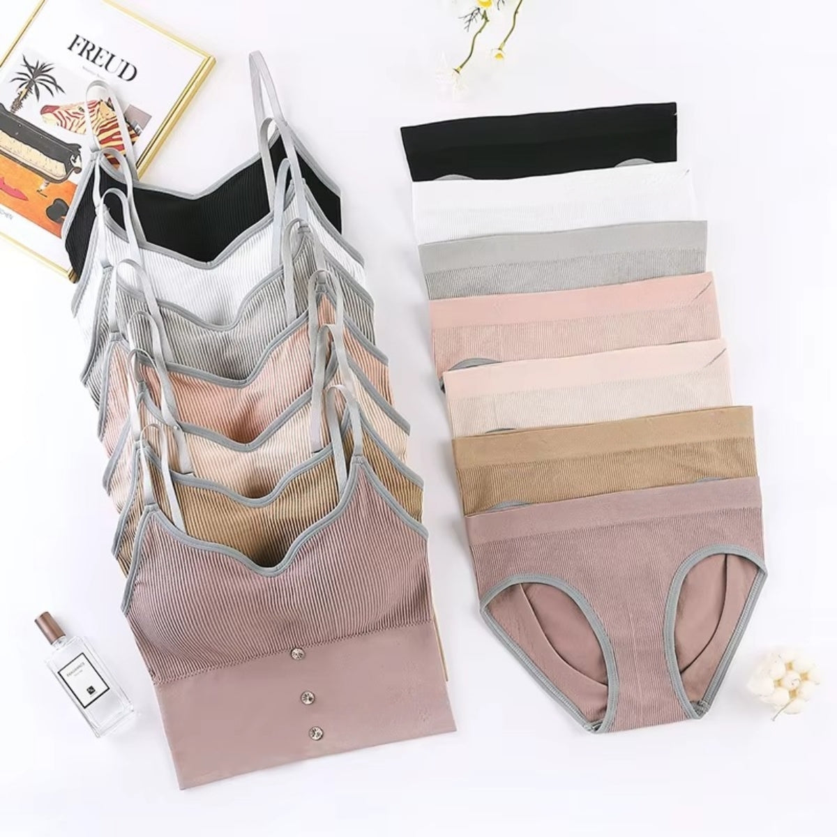 (Pack of 6) Women's  Bra Panty Lingerie Set for Girl's | L-154