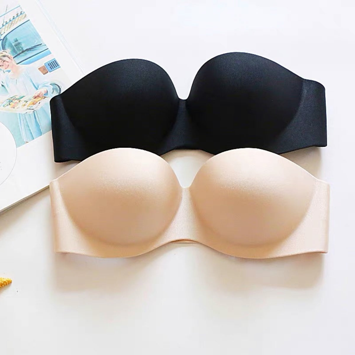 4-Pack Premium Quality Strapless Bra – Ultimate Comfort & Support | SB -19