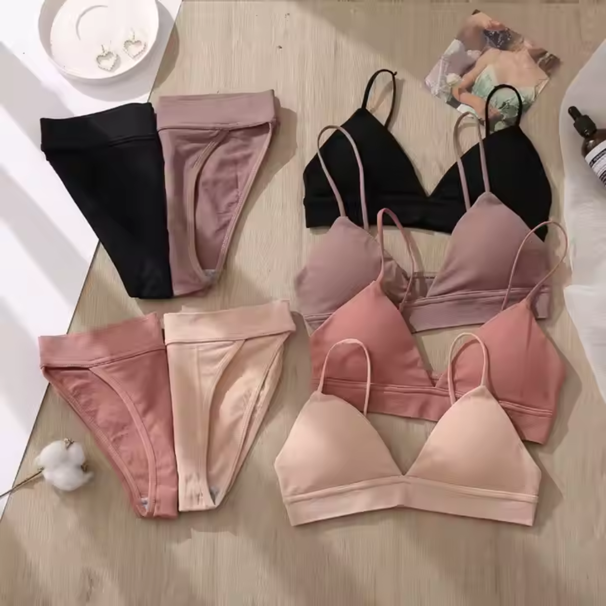 (Pack of 8) Women's  Bra Panty Lingerie Set for Girl's | BP-14