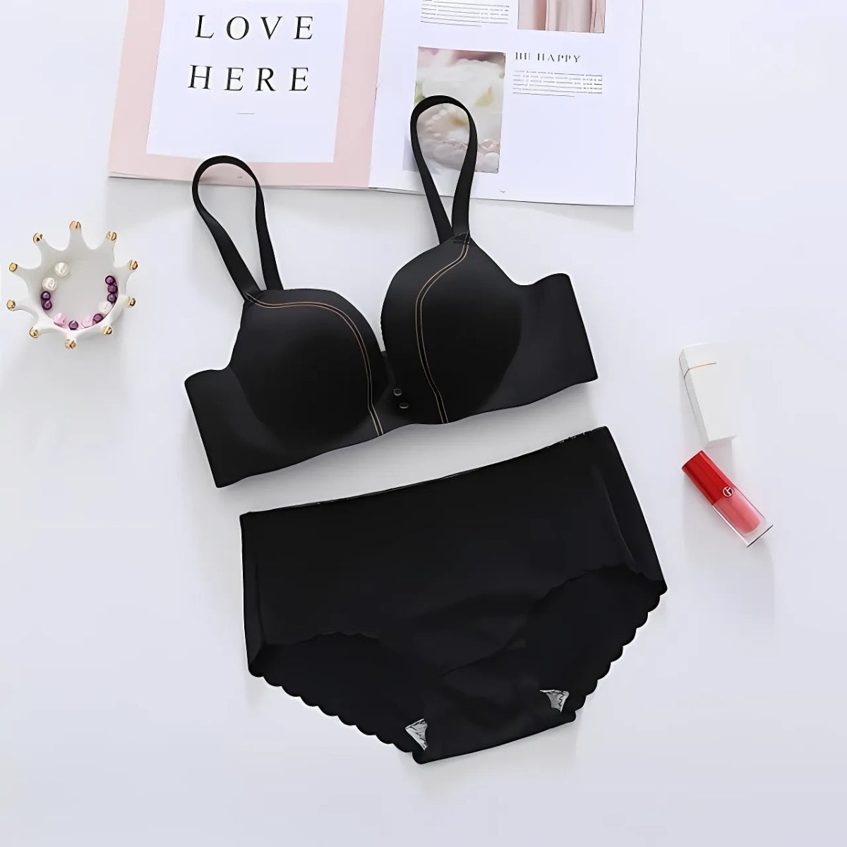 (Pack of 6) Women's  Bra Panty Lingerie Set for Girl's Combo | L-14