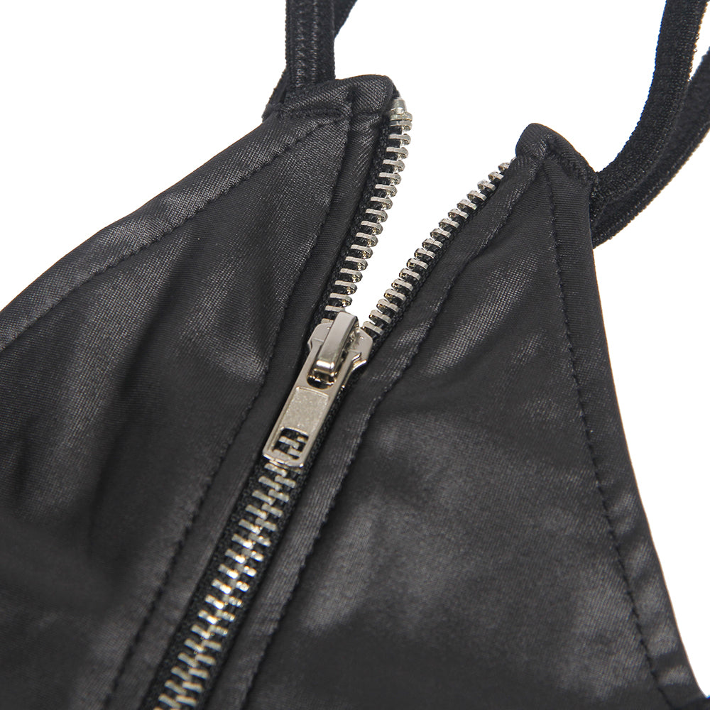 Black leather dress - Clearance