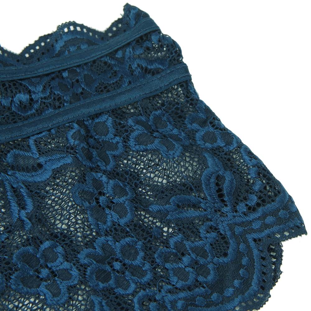 Plus Size High Waist Full Lace Bra Panty Underwear - 6 Colours