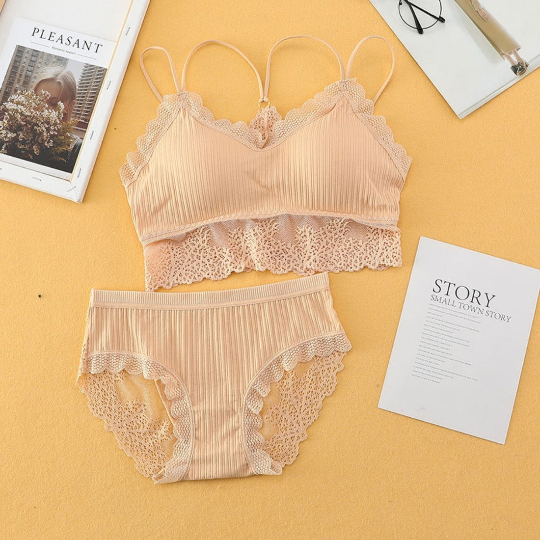 (Pack of 8) Women's  Bra and Panty Lingerie Set for Women | Every Occassion |L-013