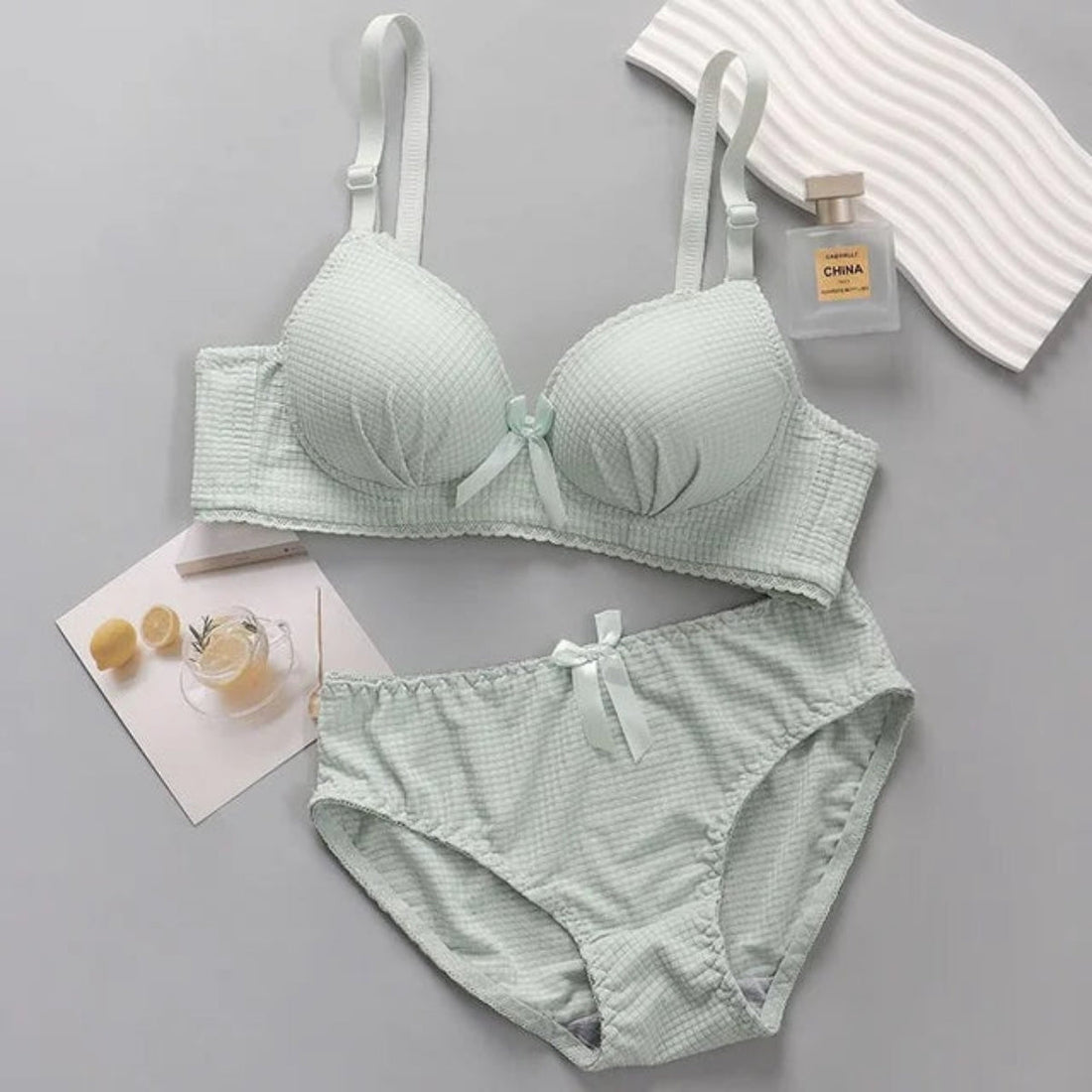(Pack of 6) Women's Bra Panty Lingerie Set for Girl's Combo  | L-15
