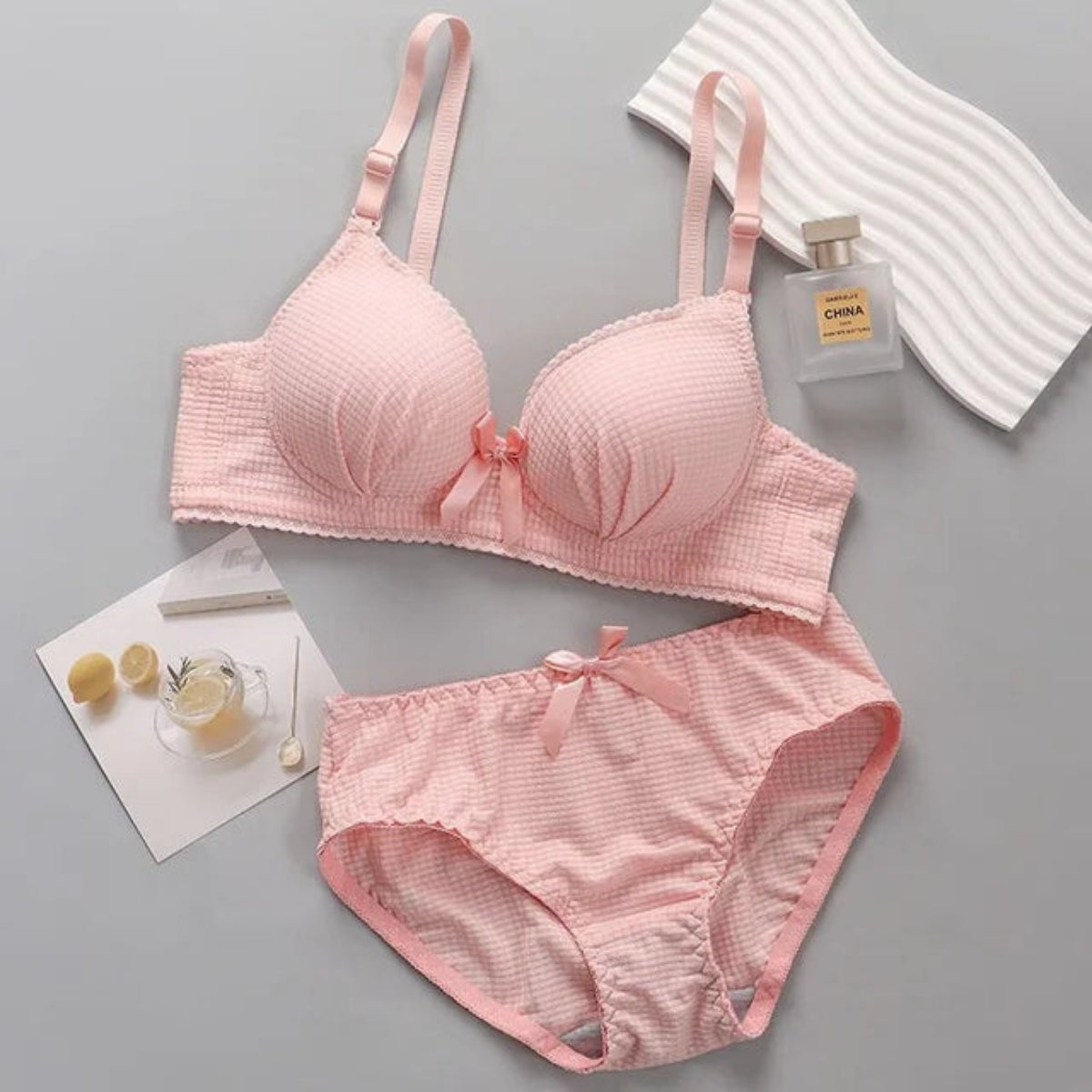 (Pack of 6) Women's Bra Panty Lingerie Set for Girl's Combo  | L-15