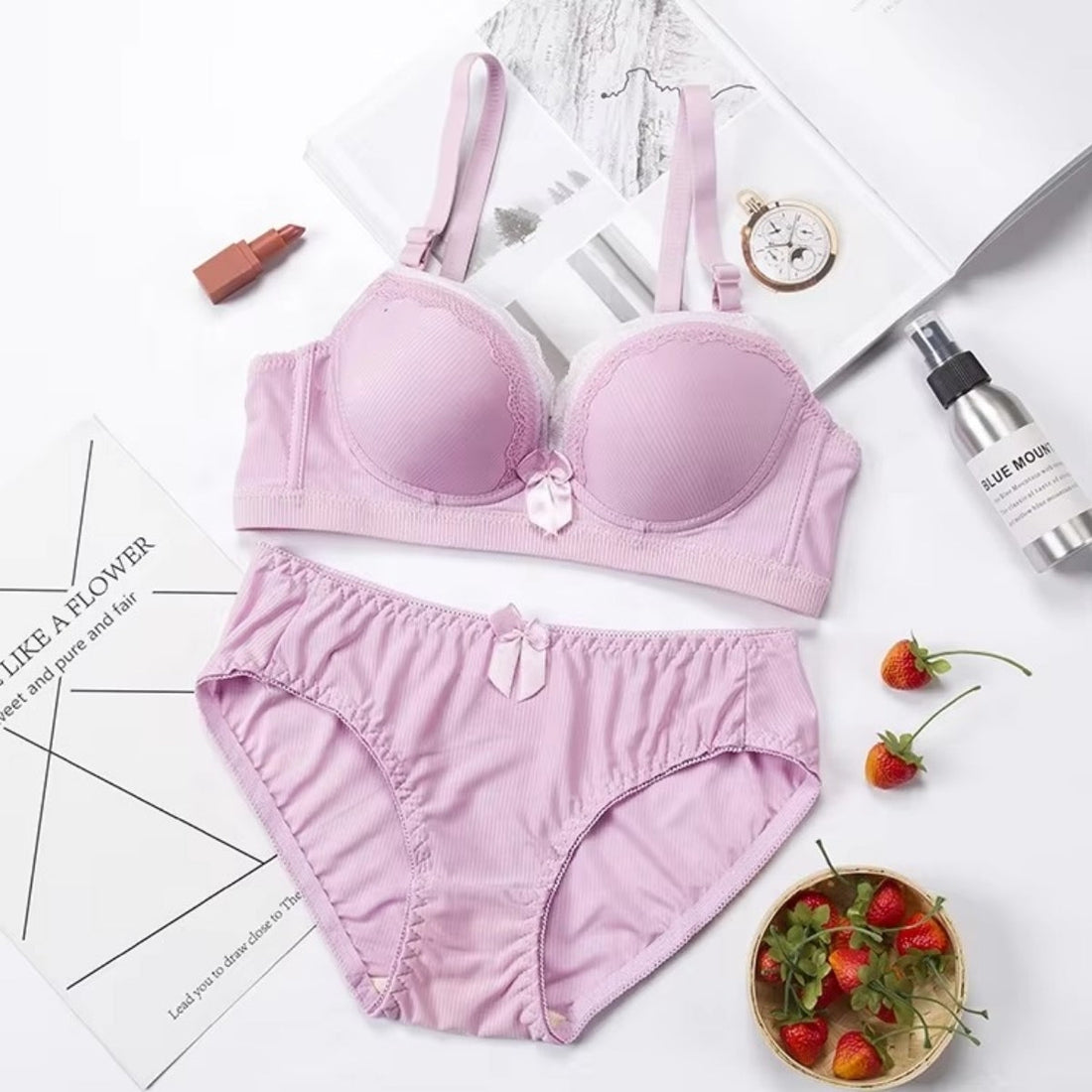 (Pack of 6) Women's  Bra Panty Lingerie Set for Girl's | L-159
