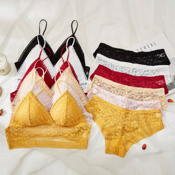 (Pack of 8) Women's  Bra and Panty Lingerie Set for Women | Every Occassion  L-1