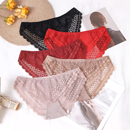 (Pack of 6) Women's Bra Panty Lingerie Set for Girl's Combo | L-55