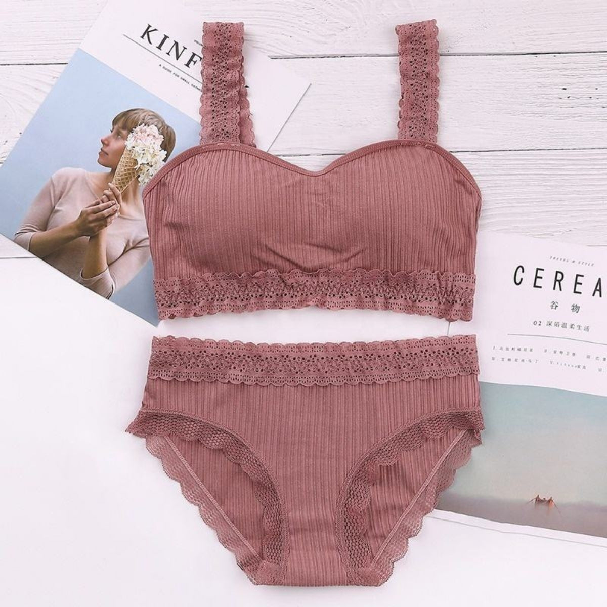 (Pack of 8) Women's  Bra and Panty Lingerie Set for Women | Every Occassion |L-016