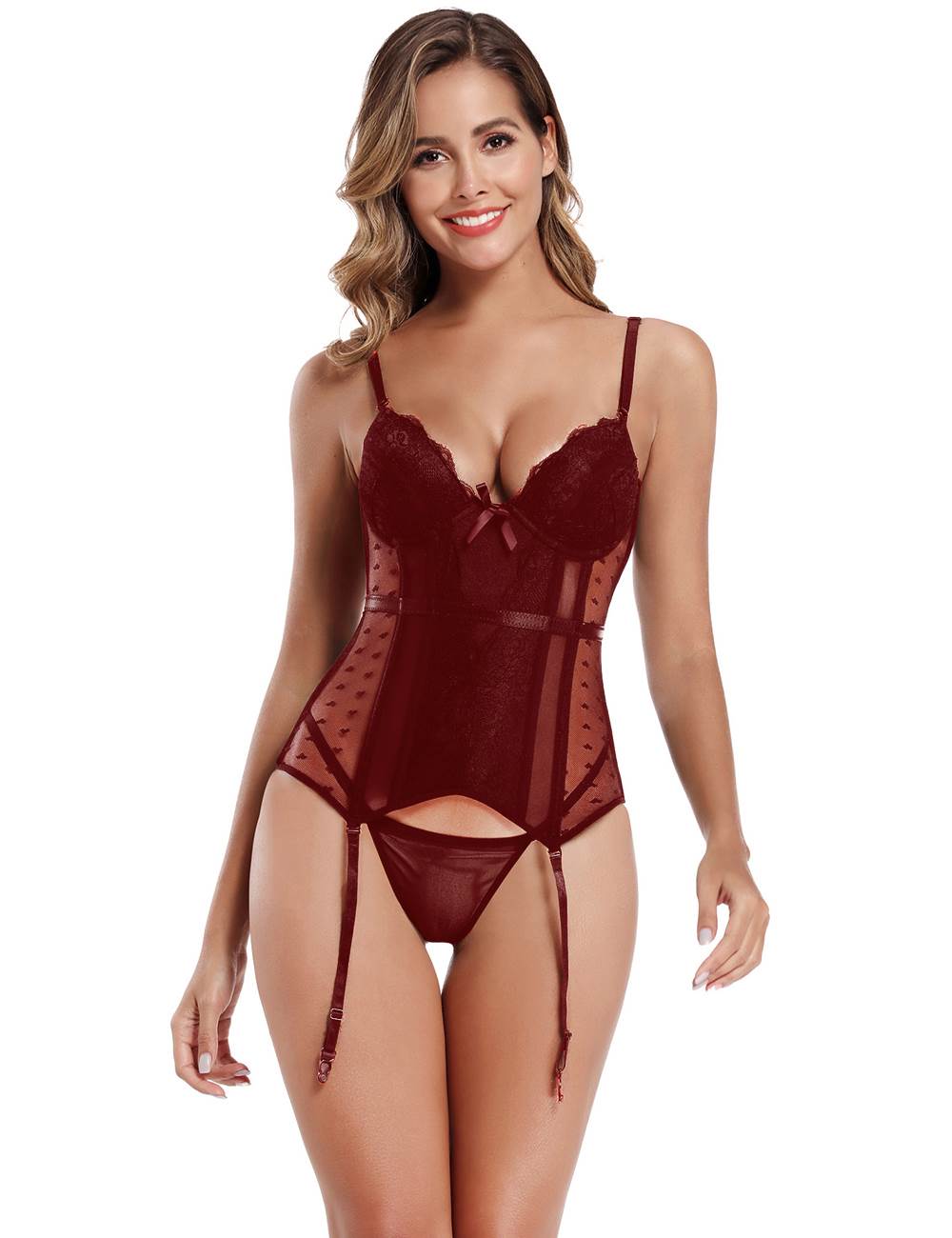 Deluxe Satin Lace Stitching Corsets 3 Colours