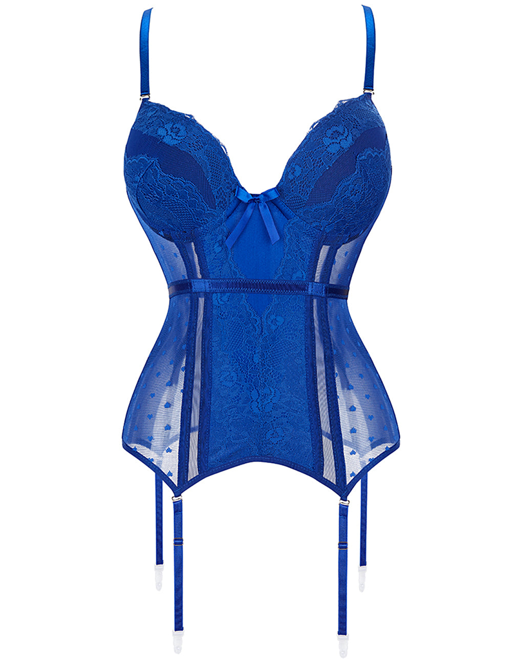 Deluxe Satin Lace Stitching Corsets 3 Colours
