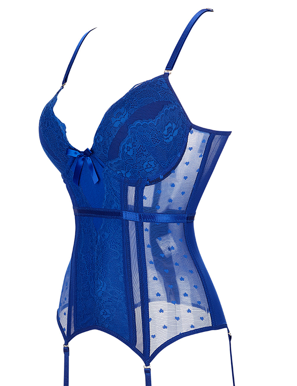 Deluxe Satin Lace Stitching Corsets 3 Colours