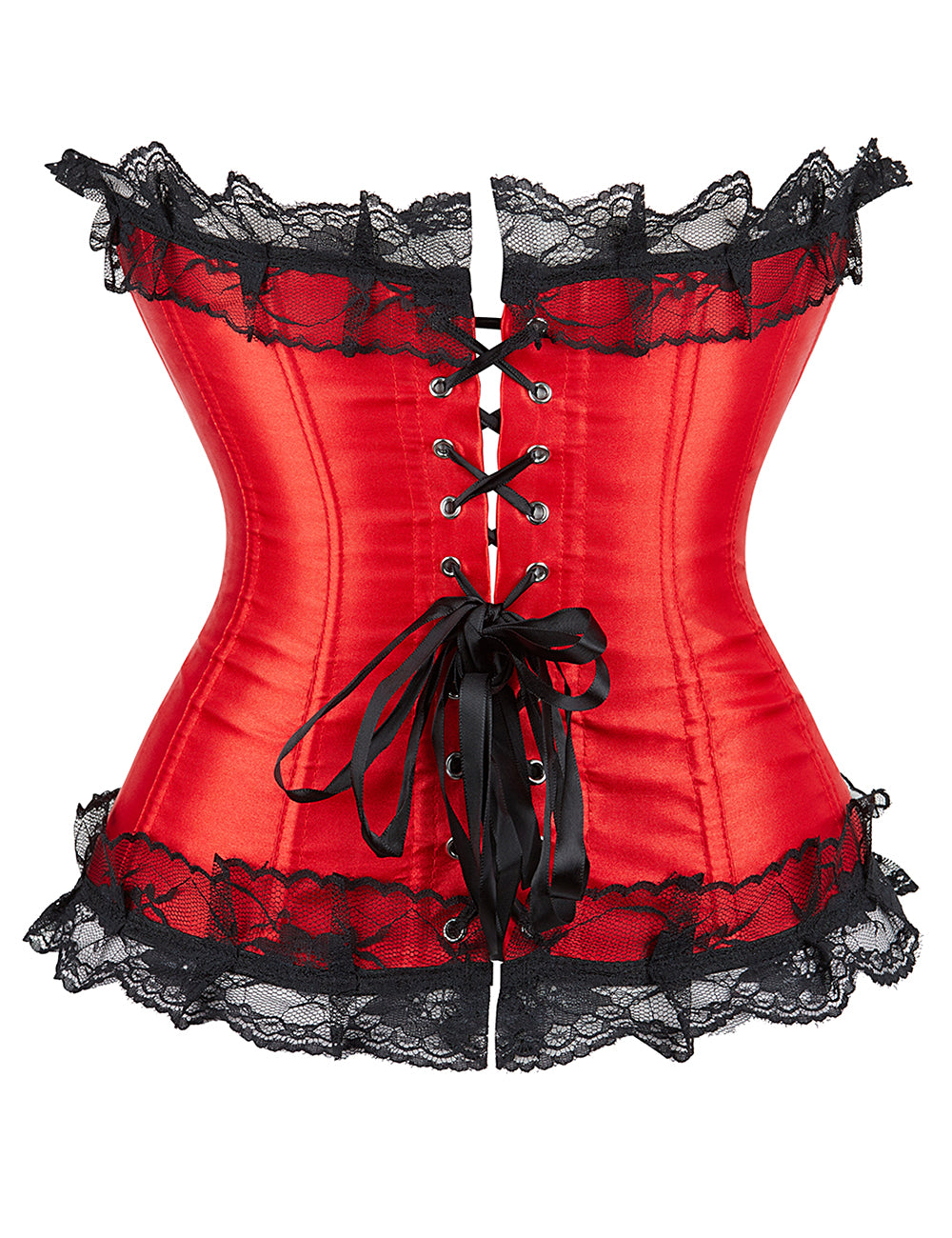 Black Lace Red Corset