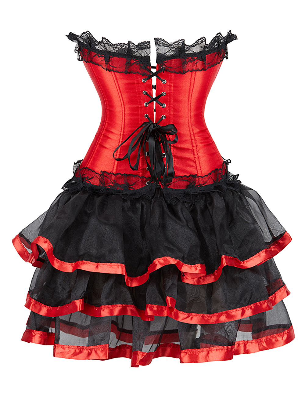 Black Lace Red Corset