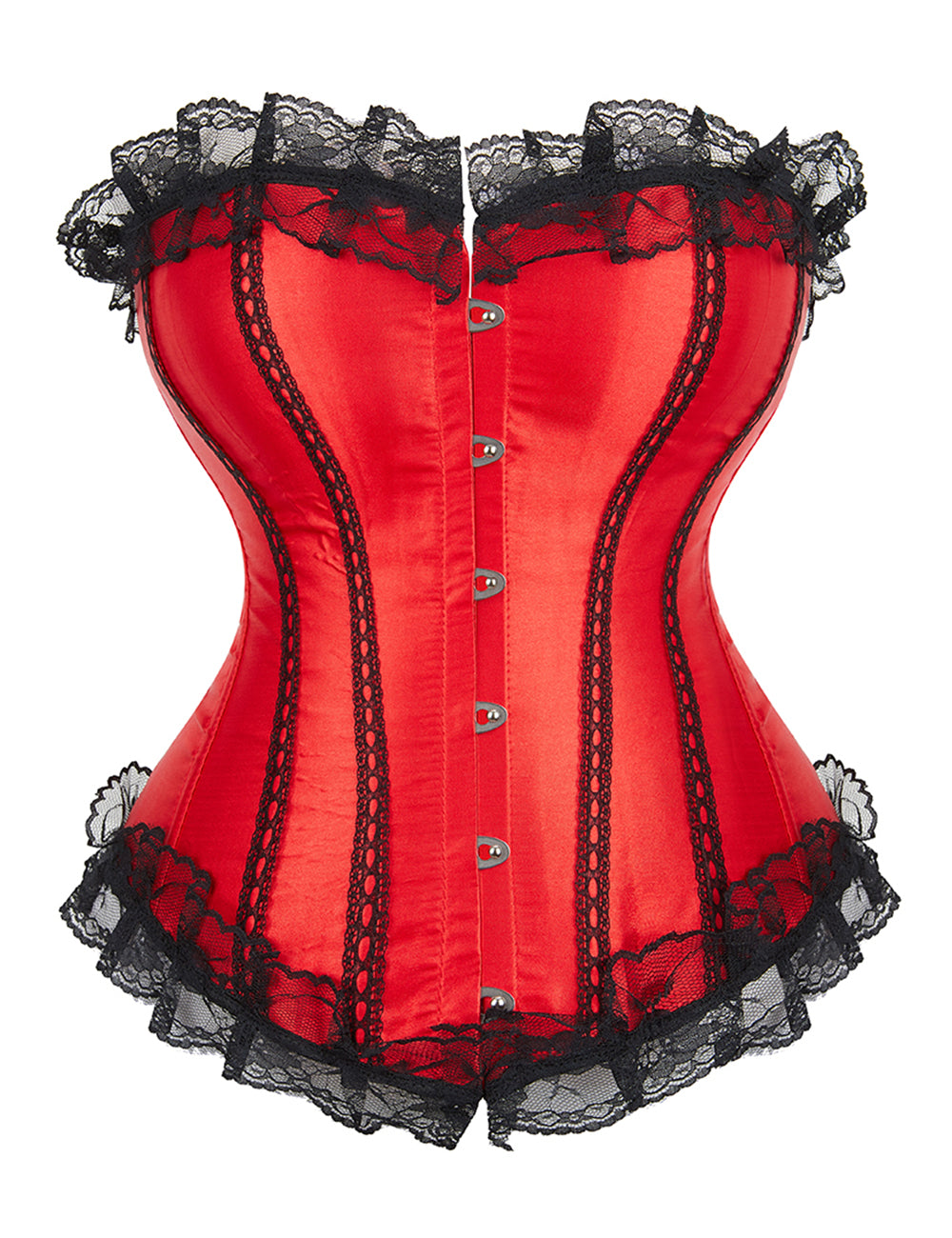 Black Lace Red Corset