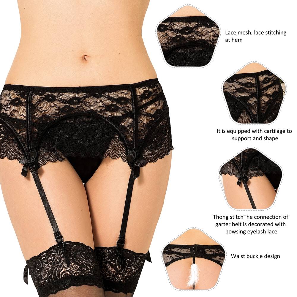Sexy Lace Garter Panty 5