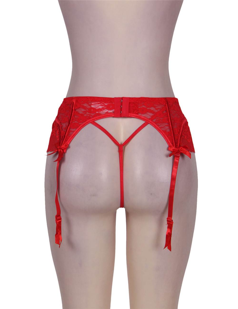Sexy Lace Garter Panty #5 Red
