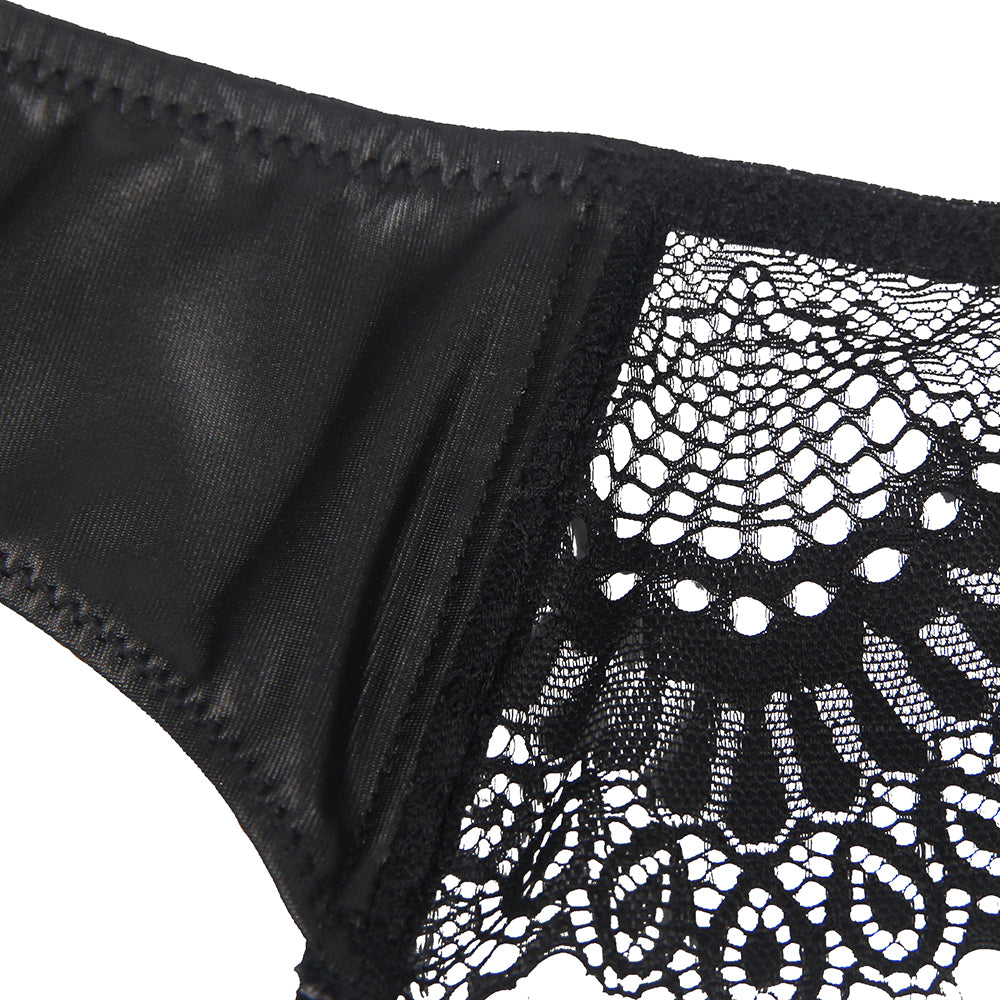 Sexy Stretch High Waist Garter Belt Panty