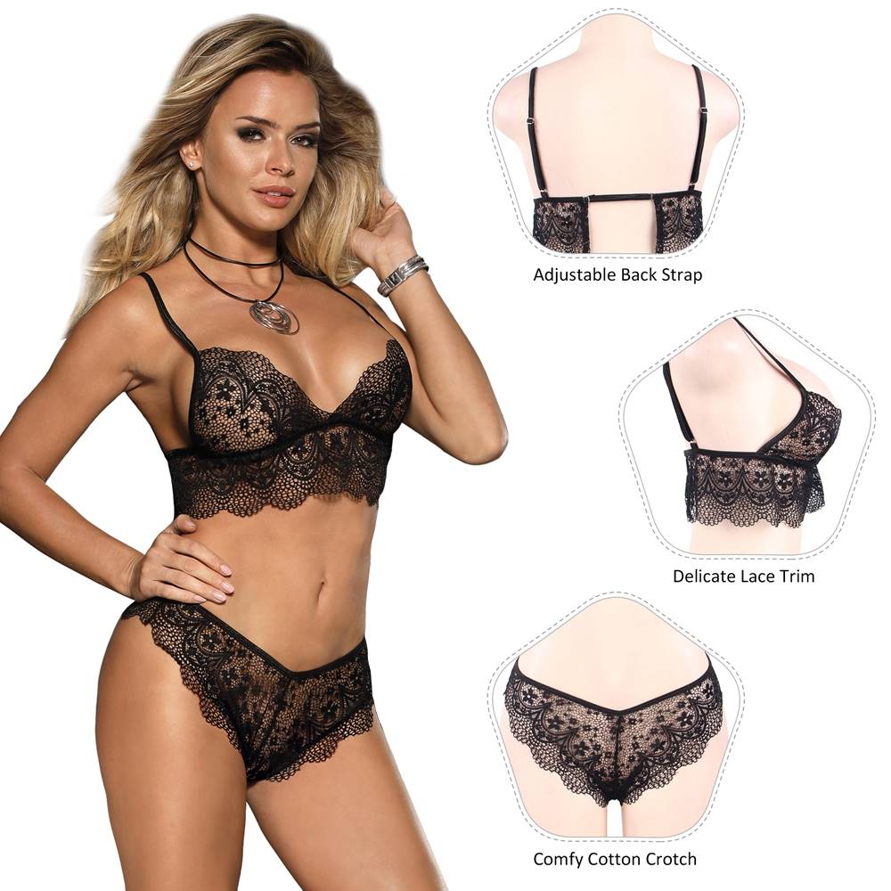 Lace 2pcs Bralette Set
