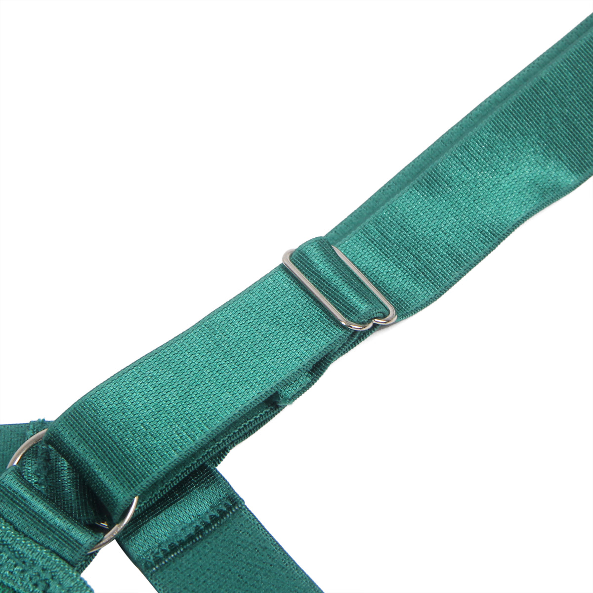 Sexy Slim Lace Garter Leg Ring Teddy Green