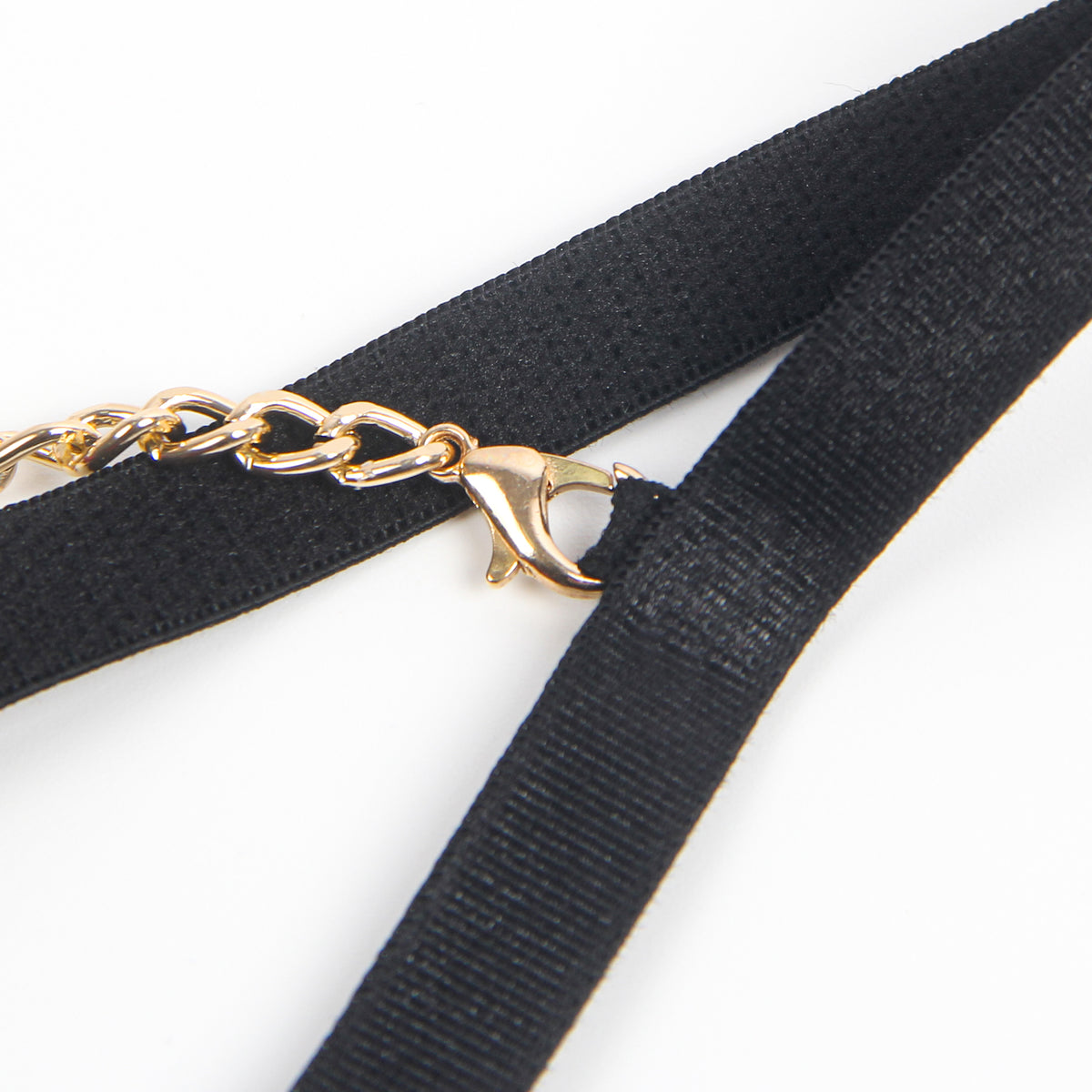 Removable Chains Faux Leather Lace Sexy Lingerie