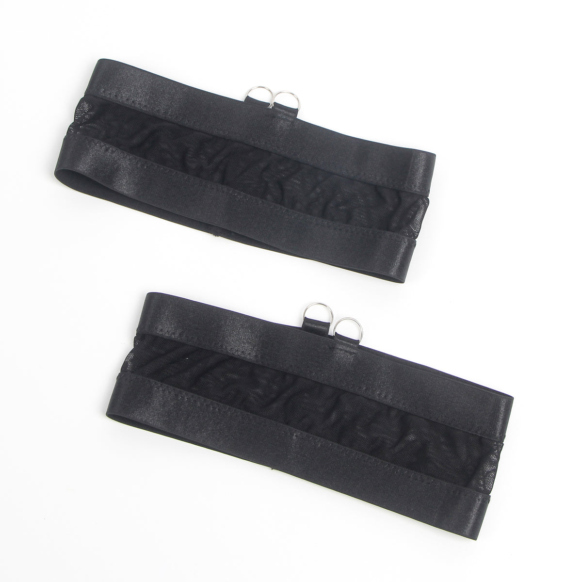 Black Bondage Garter Belt Bra Set