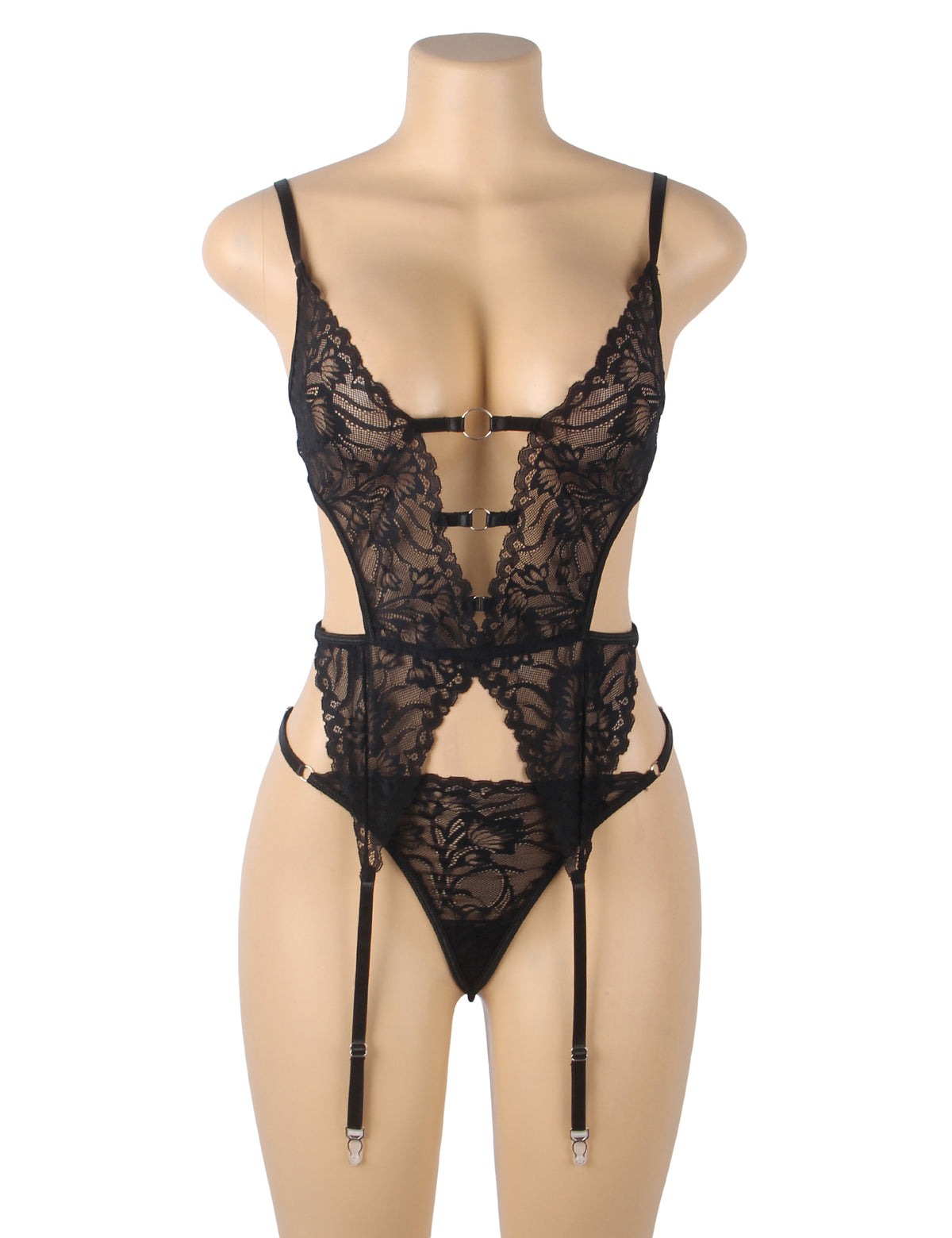 Black Sexy Lace Garter Lingerie