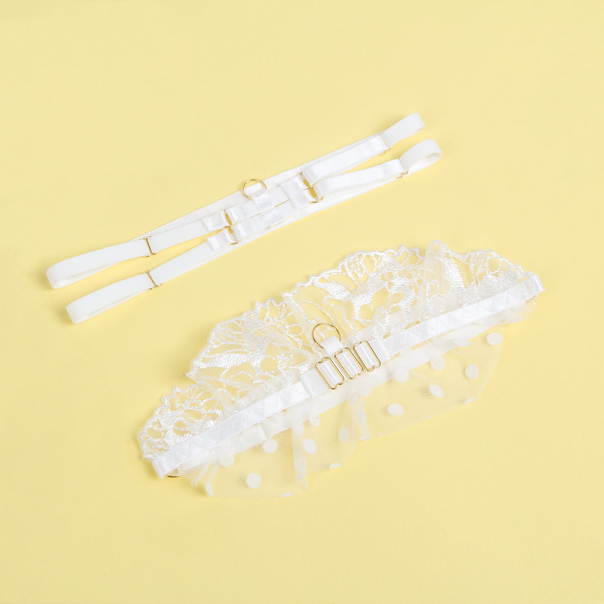 Sexy Lace Garter Bra Panty Set 1B