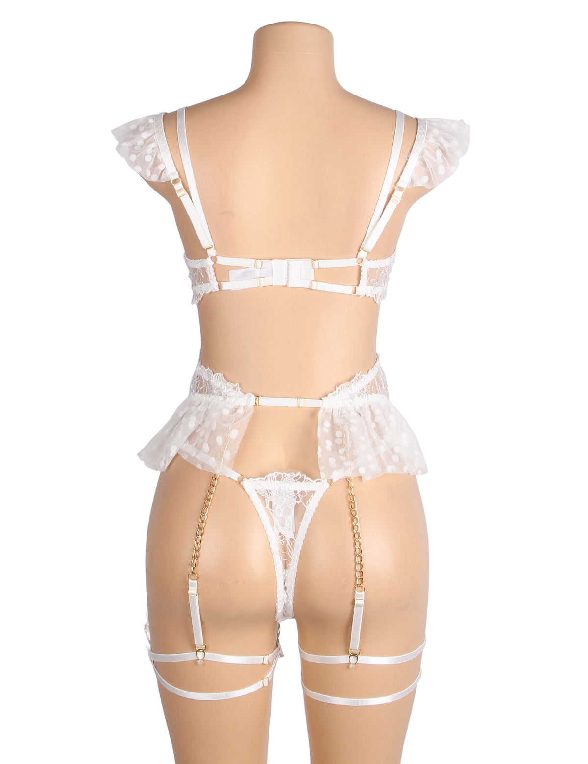 Sexy Lace Garter Bra Panty Set 1B