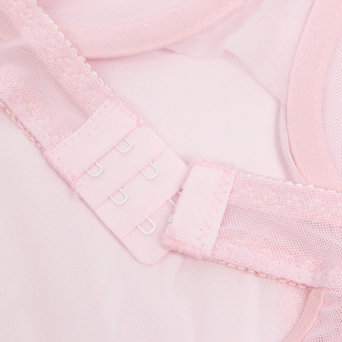 Pink Sexy See Through Mesh Butterfly Backless Long Lingerie Dress