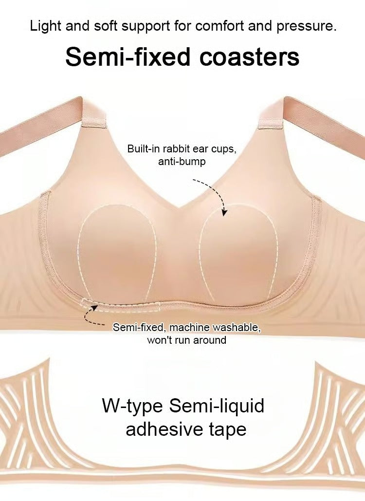 Pack-of-3 | wire-free-non-marking-skin-friendly-push-up-bra-🔥